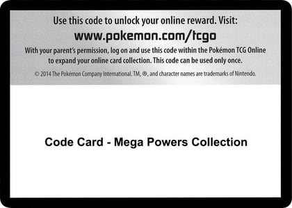 Code Card - Mega Powers Collection, SM - Guardians Rising P266513