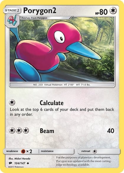 Porygon2, SM - Burning Shadows 104/147