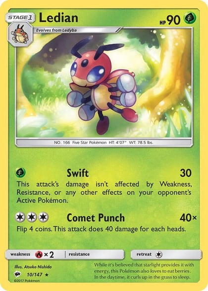 Ledian, SM - Burning Shadows 10/147