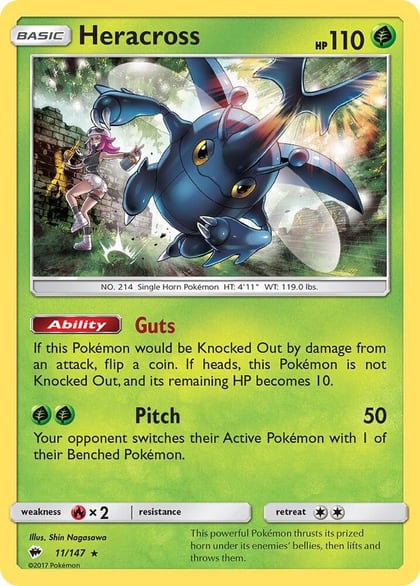 Heracross, SM - Burning Shadows 11/147