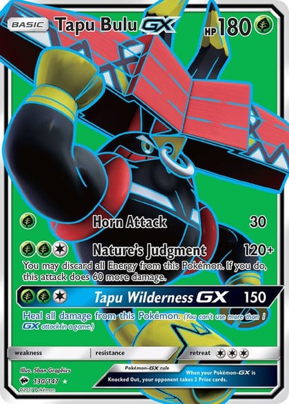 Tapu Bulu GX (Full Art), SM - Burning Shadows 130/147
