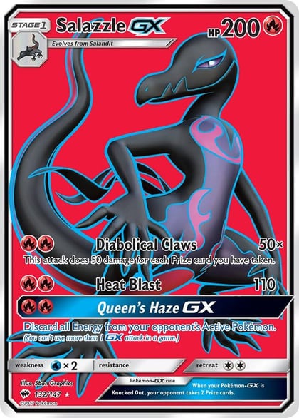 Salazzle GX (Full Art), SM - Burning Shadows 132/147