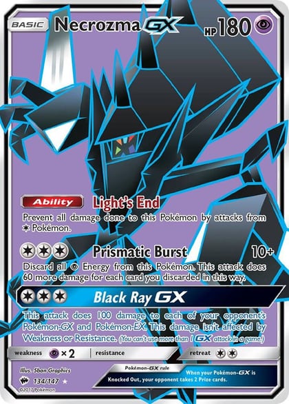 Necrozma GX (Full Art), SM - Burning Shadows 134/147