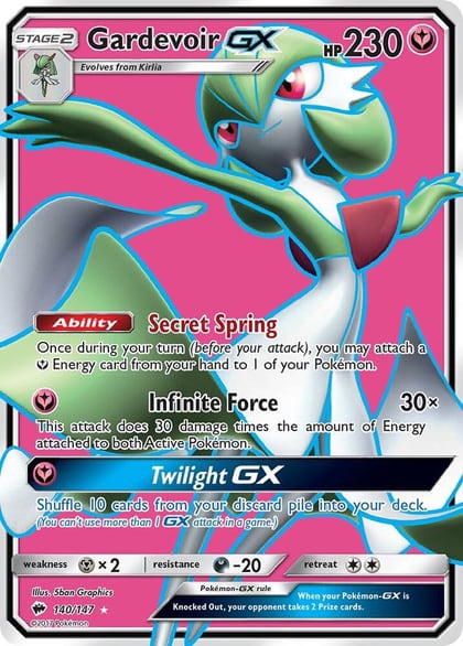 Gardevoir GX (Full Art), SM - Burning Shadows 140/147