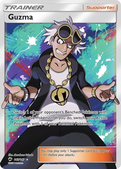 Guzma (Full Art), SM - Burning Shadows 143/147
