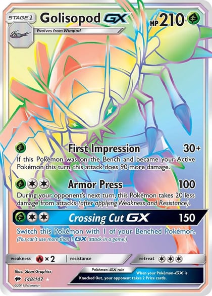 Golisopod GX (Secret), SM - Burning Shadows 148/147