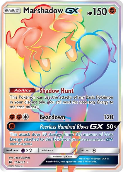 Marshadow GX (Secret), SM - Burning Shadows 156/147