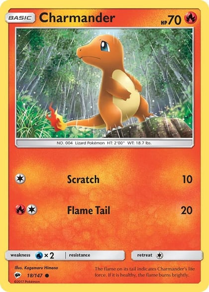 Charmander, SM - Burning Shadows 18/147