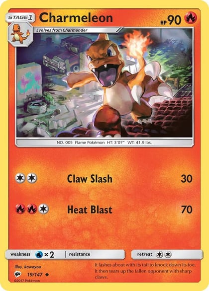 Charmeleon, SM - Burning Shadows 19/147