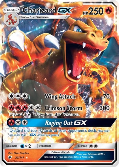 Charizard GX, SM - Burning Shadows 20/147