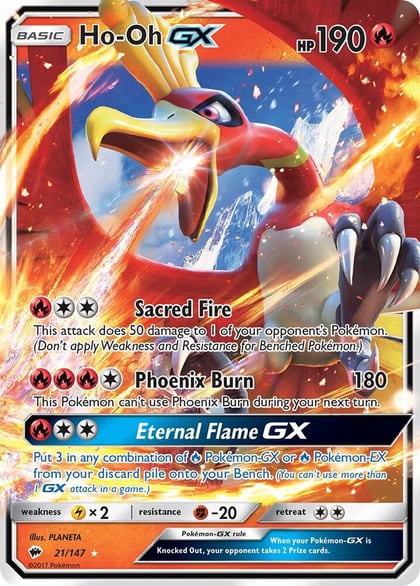 Ho-Oh GX, SM - Burning Shadows 21/147