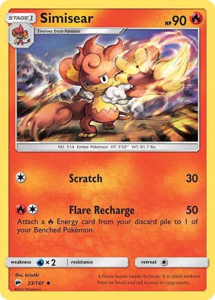 Simisear, SM - Burning Shadows 23/147