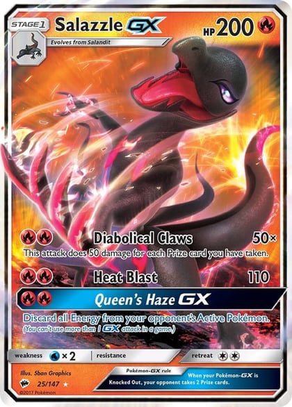 Salazzle GX, SM - Burning Shadows 25/147