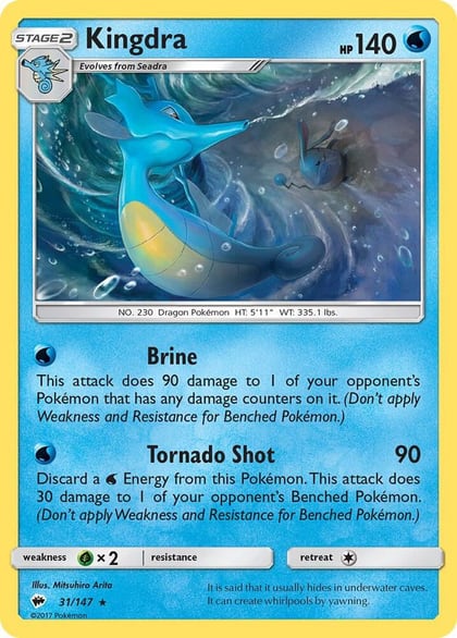 Kingdra, SM - Burning Shadows 31/147