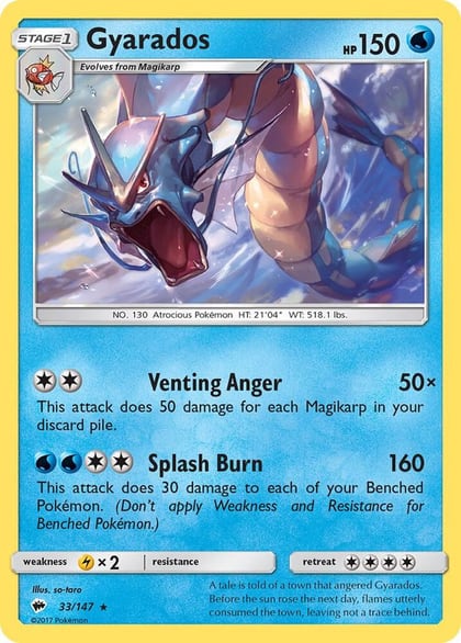 Gyarados, SM - Burning Shadows 33/147