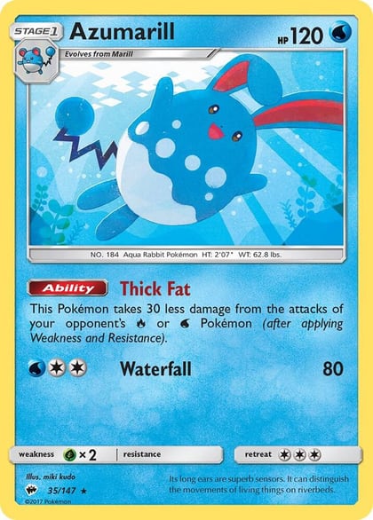 Azumarill, SM - Burning Shadows 35/147