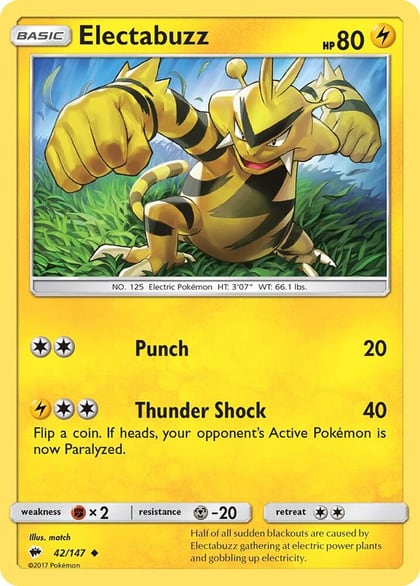 Electabuzz, SM - Burning Shadows 42/147