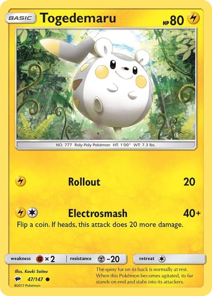 Togedemaru, SM - Burning Shadows 47/147