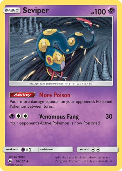 Seviper, SM - Burning Shadows 50/147
