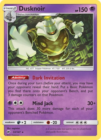 Dusknoir, SM - Burning Shadows 53/147