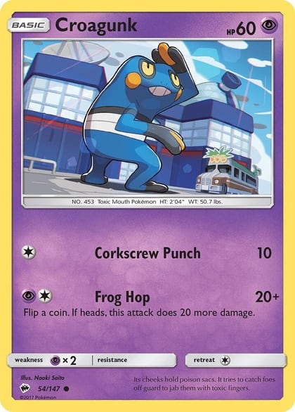 Croagunk, SM - Burning Shadows 54/147