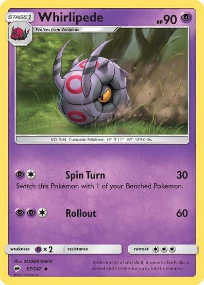 Whirlipede, SM - Burning Shadows 57/147
