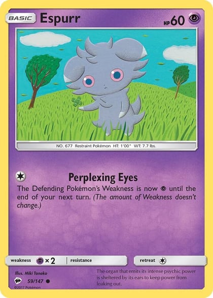 Espurr, SM - Burning Shadows 59/147