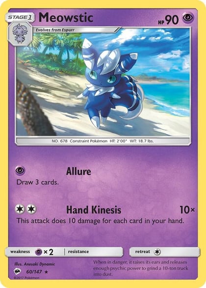 Meowstic, SM - Burning Shadows 60/147