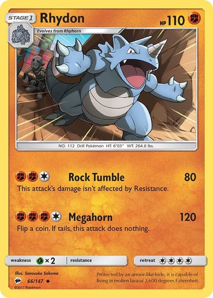 Rhydon, SM - Burning Shadows 66/147