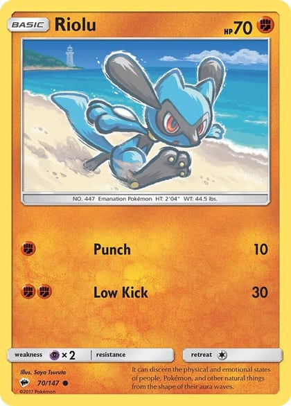 Riolu, SM - Burning Shadows 70/147