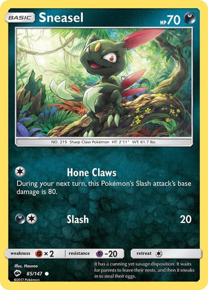 Sneasel, SM - Burning Shadows 85/147