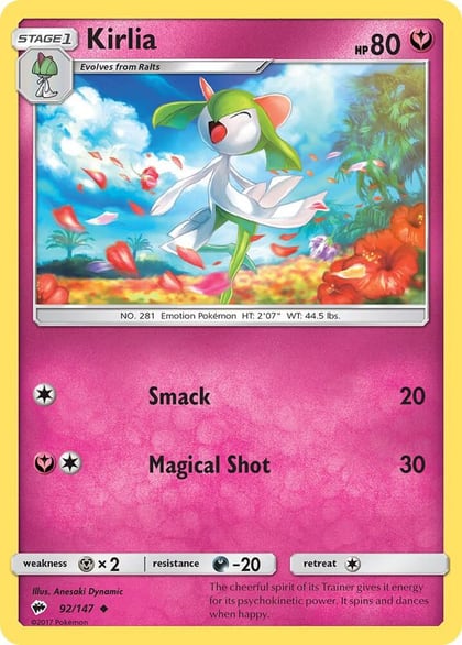 Kirlia, SM - Burning Shadows 92/147