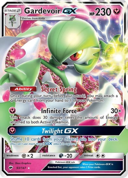 Gardevoir GX, SM - Burning Shadows 93/147