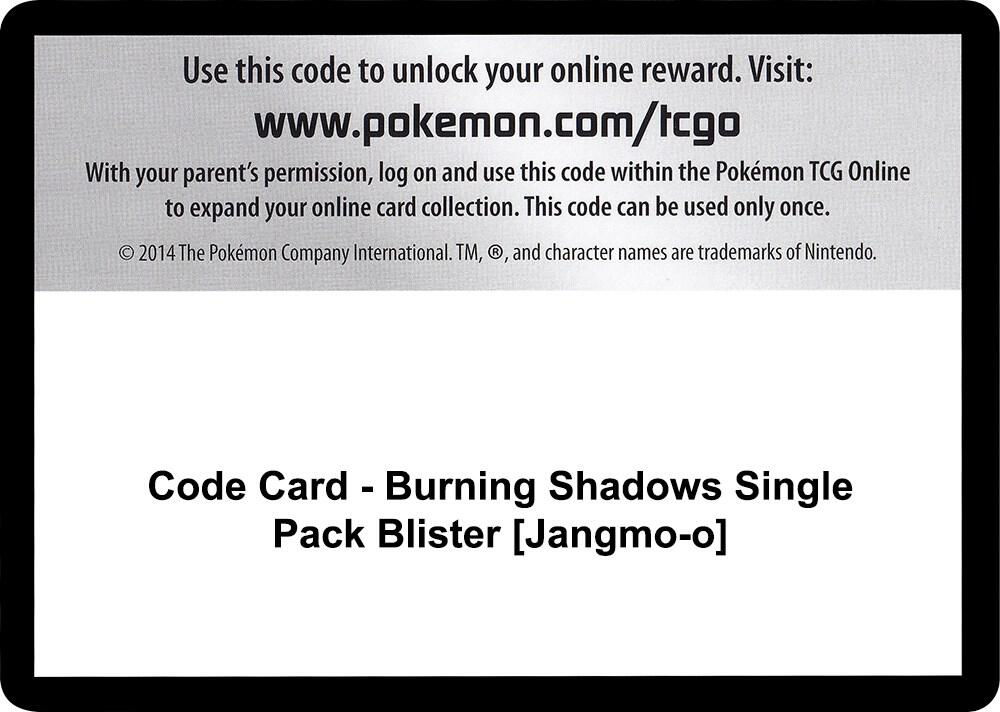 Code Card - Burning Shadows Single Pack Blister [Jangmo-o], SM - Burning Shadows P266411