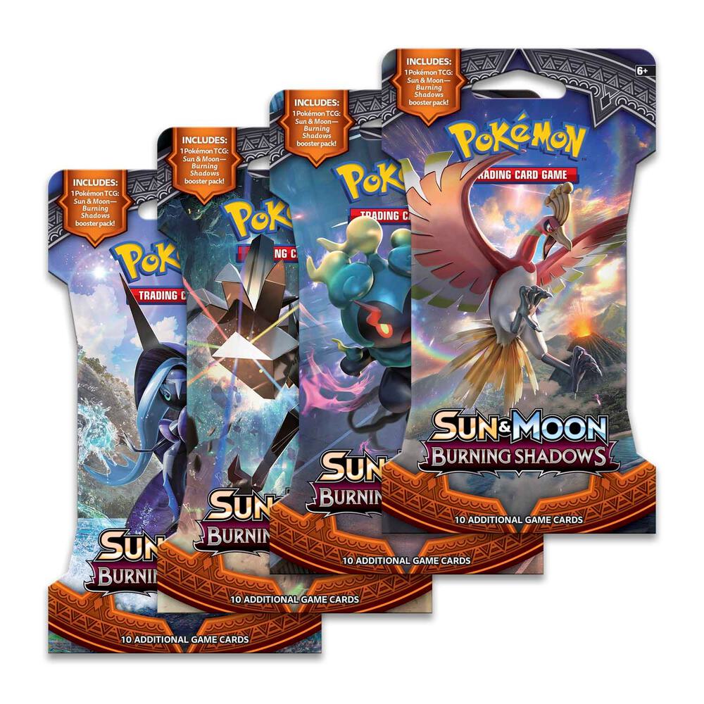 Burning Shadows Sleeved Booster Pack Art Bundle [Set of 4], SM - Burning Shadows P276579