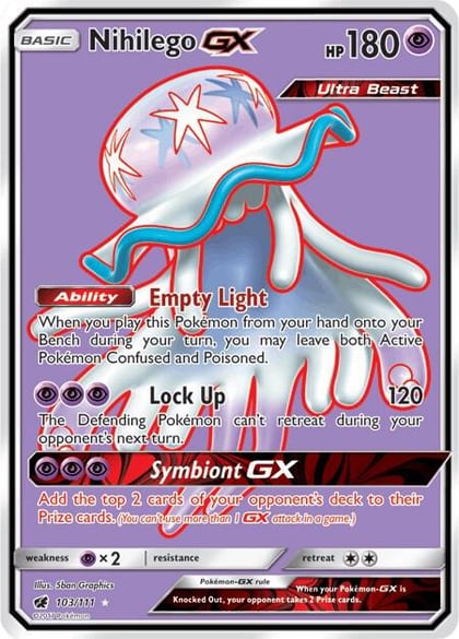 Nihilego GX (Full Art), SM - Crimson Invasion 103/111