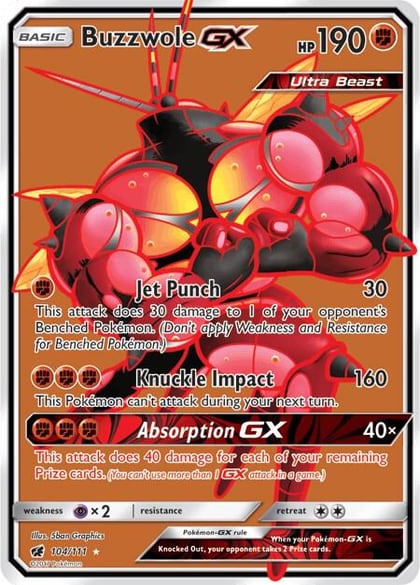 Buzzwole GX (Full Art), SM - Crimson Invasion 104/111