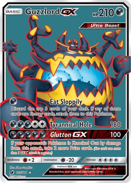 Guzzlord GX (Full Art), SM - Crimson Invasion 105/111