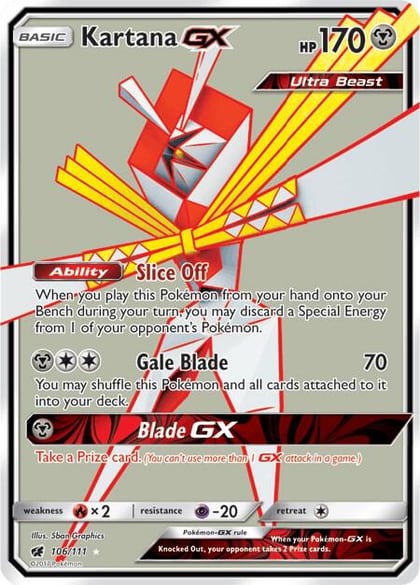 Kartana GX (Full Art), SM - Crimson Invasion 106/111
