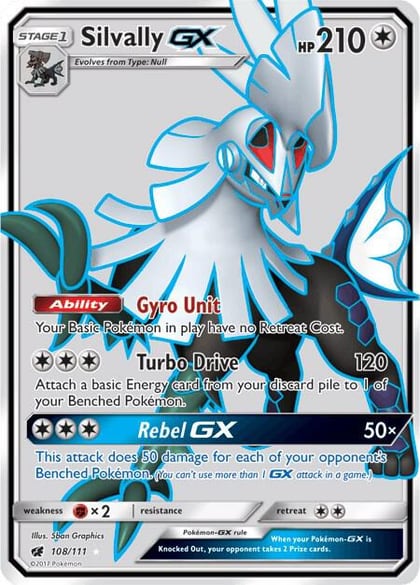 Silvally GX (Full Art), SM - Crimson Invasion 108/111