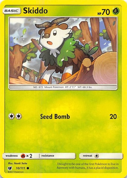 Skiddo, SM - Crimson Invasion 10/111
