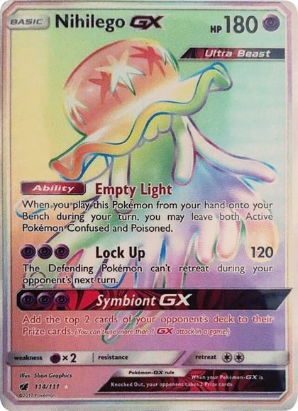 Nihilego GX (Secret), SM - Crimson Invasion 114/111