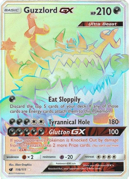 Guzzlord GX (Secret), SM - Crimson Invasion 116/111