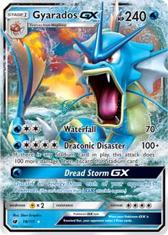 Gyarados GX, SM - Crimson Invasion 18/111