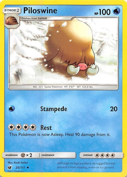 Piloswine, SM - Crimson Invasion 20/111
