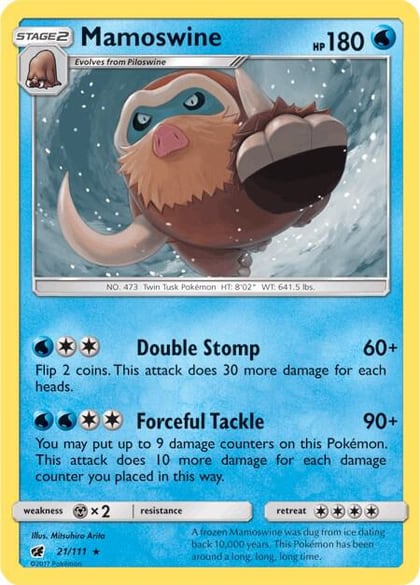 Mamoswine, SM - Crimson Invasion 21/111