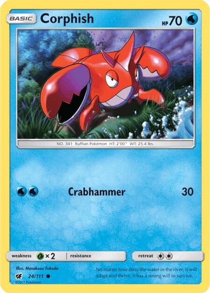 Corphish, SM - Crimson Invasion 24/111