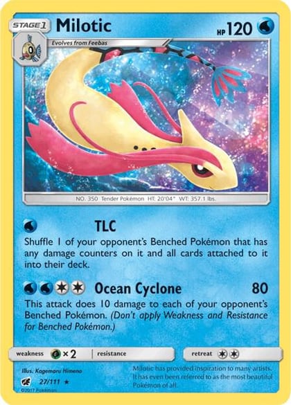 Milotic, SM - Crimson Invasion 27/111