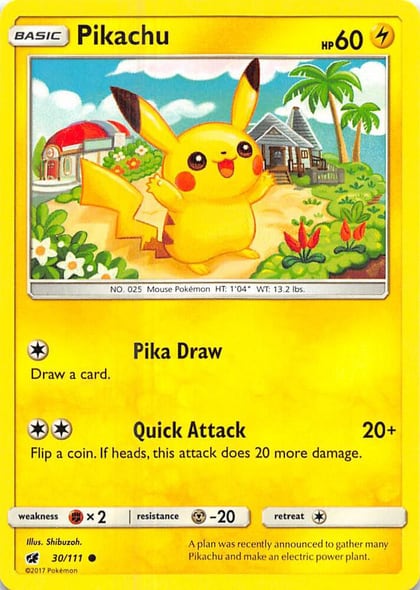 Pikachu, SM - Crimson Invasion 30/111