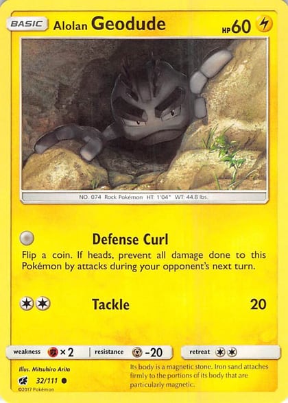 Alolan Geodude, SM - Crimson Invasion 32/111